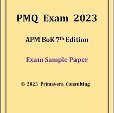 Documento de amostra de exame PMQ LATEST QUALIFICAÇÃO GERENCIAMENTO DE PROJETOS 7ª edição PDF 2024 comprar usado  Enviando para Brazil