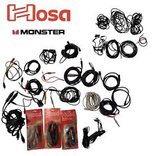 Hosa Monster Vintage Grande Lote Monitor de Alto-falante Microfone Conectores de Cabo Midi comprar usado  Enviando para Brazil