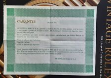 Guarantee Rolex  Blank - Garanzia  in bianco_ Original 100% Extra Rare segunda mano  Embacar hacia Mexico