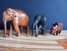Collection wooden animal for sale  NORTHAMPTON