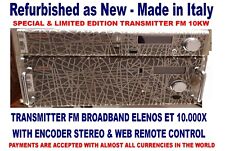 Used, Broadcast Prof 10000w 10Kw Elenos FM Stereo Transmitter Wide Band 88/108Mhz for sale  Shipping to South Africa