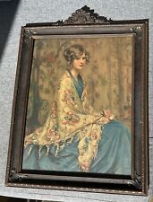 Alice Blue Gown Framed Print Portrait Art Deco Nouveau Frame Vintage Woman Art  for sale  Shipping to South Africa