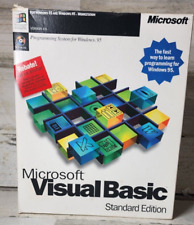 Vintage Selado Microsoft Visual Basic VB 4.0 Edição Padrão Caixa Completa de Varejo comprar usado  Enviando para Brazil