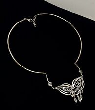 Lord Of The Rings TNC NLP Inc 925 Sterling CZ Butterfly Necklace Arwen Evenstar for sale  Shipping to South Africa