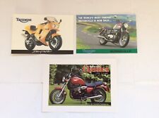 Triumph motorcycles brochure for sale  DARWEN