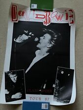 DAVID BOWIE - GLASS SPIDER tour poster, 1987.   Mint condition! comprar usado  Enviando para Brazil