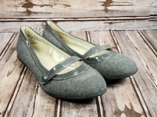 Sapatos femininos FADED GLORY Michelle 6 cinza liso Mary Jane comprar usado  Enviando para Brazil