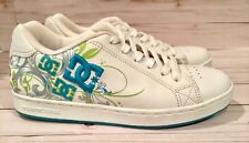 DC Shoes Womens 7.5 Pixie Scroll Sneakers White Leather Lace Up for sale  Shipping to South Africa