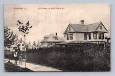 East Main Street Cottages EASTPORT Nova York Antiga Long Island RPO Capa 1911 comprar usado  Enviando para Brazil