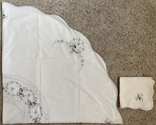 Round embroidered tablecloth for sale  Albuquerque