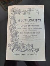 Brochure multilevures by d'occasion  Expédié en Belgium