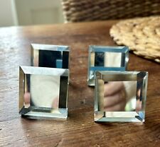 8 X MIRRORED SQUARE CUPBOARD OR DRAWER KNOBS for sale  Shipping to South Africa