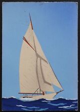 Carte postale bateau illustrateur Georges Fouillé peintre marine boat voilier 6 comprar usado  Enviando para Brazil