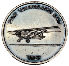 Moeda medalha comemorativa vintage 1960 CHARLES LINDBERGH cor prata aviação comprar usado  Enviando para Brazil