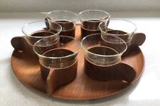 Vintage tea & coffee set Danish Teak Schott & Gen Mainz Jena Glas Germany 60/70s for sale  Shipping to South Africa