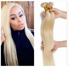 Used, 7A #613 Blonde Peruvian Virgin Straight Weave Human Hair 50G Weft Extensions US for sale  Shipping to South Africa