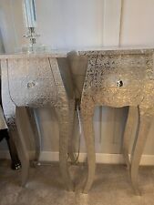 Pair silver embossed for sale  NANTWICH