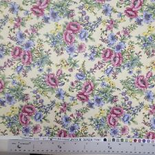 2 YARDS Hoffman COUNTRY SIDE COLLECTION Floral Flower Garden Quilt Fabric OOP, used for sale  Shipping to South Africa