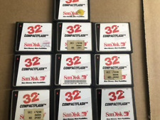 10 PIEZAS Tarjeta de memoria Sandisk CompactFlash 32 MB CF (versión blanca) segunda mano  Embacar hacia Argentina