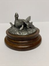 Chilmark Fine Pewter Ringneck Pheasant Hen and Chicks 1977 Signed and Numbered for sale  Shipping to South Africa