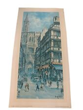 Used, Frans Georg Kleber  Vintage Painting Of Strasbourg, France 1971 Made In France. for sale  Shipping to South Africa