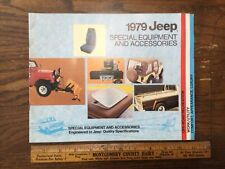 Jeep 1979 folleto original de equipos y accesorios especiales segunda mano  Embacar hacia Mexico