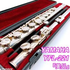Usado, Flauta estudantil YAMAHA YFL-221 estojo banhado a prata níquel instrumento Japão YFL221 comprar usado  Enviando para Brazil