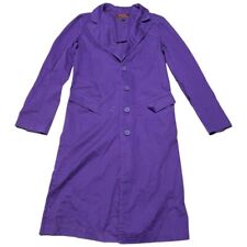 Tripp NYC Trench Coat Men’s Small Punk Goth Y2K Purple Button Daang Goodman, used for sale  Shipping to South Africa