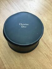 Christian Dior Vanity Case / Makeup Case / Travel Case, Navy Blue Faux Leather for sale  Shipping to South Africa