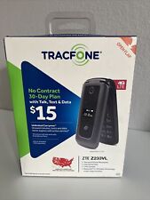 TRACFONE ZTE Z232TL Black & Gray 4G LTE Flip Cell Phone Camera Bluetooth NEW, used for sale  Shipping to South Africa