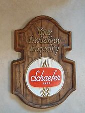 1960's "Your Invitation to Quality" SCHAEFER BEER Brewing Wall Sign #1624  for sale  Blue Springs