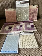 Selection Of Embossing Folders Inc Crafters Companion Cut & Emboss for sale  Shipping to South Africa