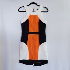 Vestido Body Con Sister Saviour branco laranja preto com malha e zíper duplo tamanho P comprar usado  Enviando para Brazil