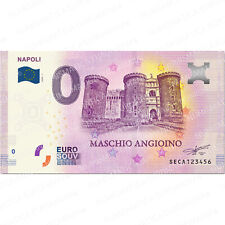 0 € ZERO EURO SOUVENIR BANCONOTA TURISTICA ITALIA 2020 - NAPOLI MASCHIO ANGIOINO usato  Valvestino
