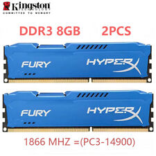 KINGSTON HyperX FURY DDR3 1866 16GB KIT 2x 8GB PC3-14900 Desktop RAM Memory DIMM comprar usado  Enviando para Brazil