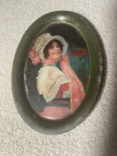 Used, Antique Vintage 1914 Advertising Coca Cola Betty Girl Tip Change Tray Original for sale  Shipping to Canada