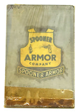 Rare Vintage Spooner Armor Company USA Sample Plate Marketing Advertising for sale  Shipping to South Africa