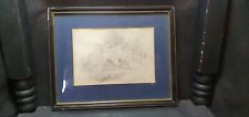 Framed pencil drawing, used for sale  LEICESTER