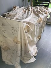 Embroidered floral curtains for sale  OLDHAM