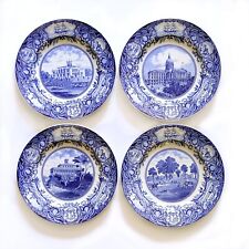Used, WEDGWOOD GEORGIA HISTORICAL BLUE DINNER PLATES SET Of 4 for sale  Shipping to South Africa