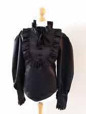 Black steampunk blouse for sale  LINCOLN