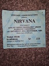 Nirvana tickets music for sale  GLASGOW