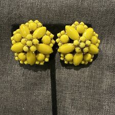 Vintage earrings yellow for sale  Naples