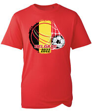 Bélgica Fútbol Camiseta Camiseta Orgánica Copa Mundial Hombres Partidario, usado segunda mano  Embacar hacia Argentina