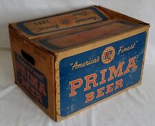 Caixa de papelão rara 1961 Prima Beer revestida para garrafas de 12 qt com inserção , usado comprar usado  Enviando para Brazil