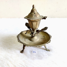 Used, 1920s Vintage IN Handmade Brass Incense Adhesive Stand Rich Patina Collector for sale  Shipping to South Africa