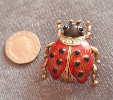 Cute enamel ladybird for sale  GLASGOW