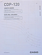 Folleto manual del propietario para teclado de piano digital Casio CDP-120 segunda mano  Embacar hacia Argentina