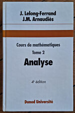 Cours mathématiques analyse d'occasion  Paris XIV