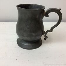 Antique Vintage Monogrammed Pewter Pint Tankard  for sale  Shipping to South Africa